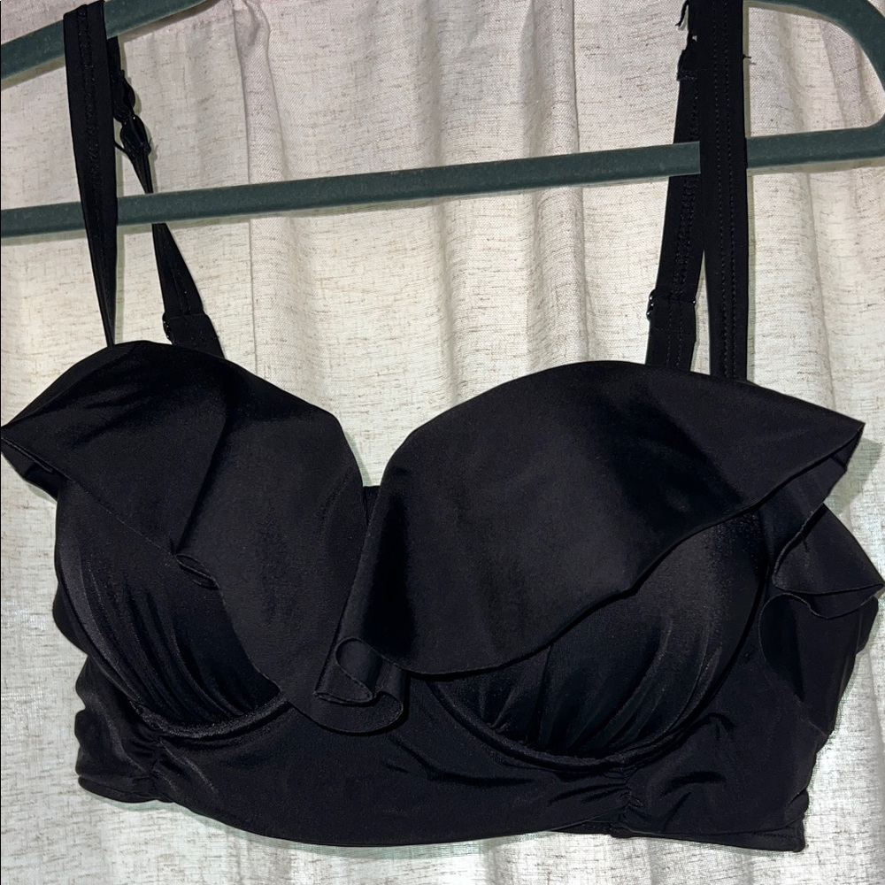 Black Push Up Bathing Suit Top